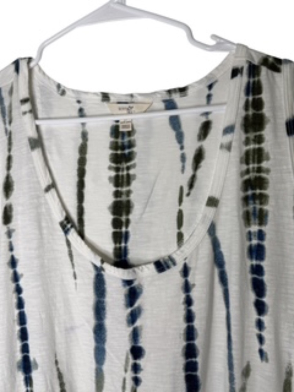Terra & Skye Casual Long Sleeveless Scoop Neck Tie-dye Stripe Dress Size 2X - Picture 3 of 7